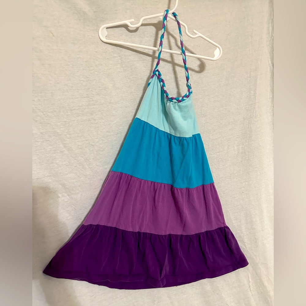 Children’s Place girls size 5/6 multicolor halter dress